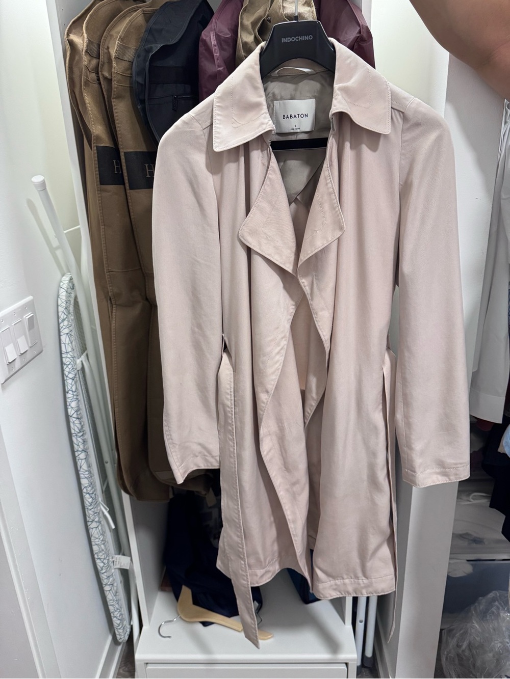 Babaton Beige Lightweight Trench Coat